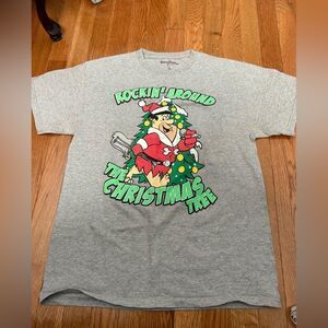 Fred Flintstone Christmas Holiday Flintstones Tshirt